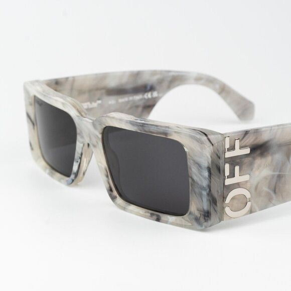 Off-White MILANO Women Sunglasses Marble Grey Square OERI097 0807 NEW AUTHENTIC main image 9